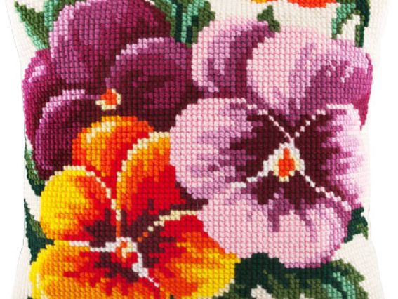 Набір для вишивання подушки хрестиком Філалки, Z-03, 40х40 см,  Чарівниця 