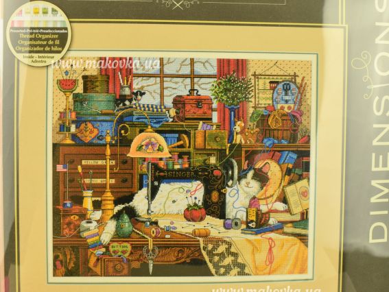 Набір для вишивання хрестиком 03884 Меггі-рукодільниця Maggie the Mess DIMENSIONS 