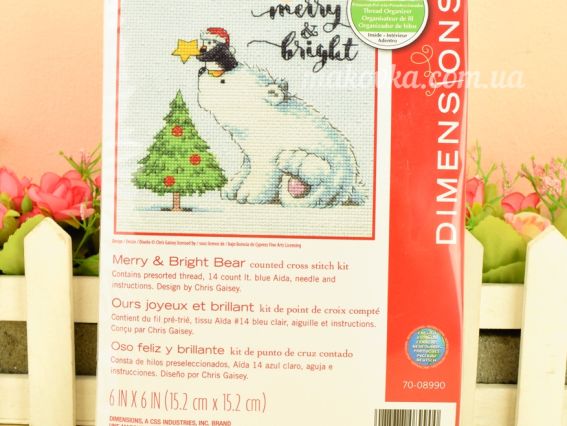 Набір для вишивання хрестиком Веселий і яскравий Merry & Bright DIMENSIONS 70-08990 