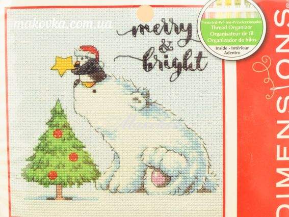 70-08990 Веселый и яркий Merry & Bright вышивка нитками DIMENSIONS