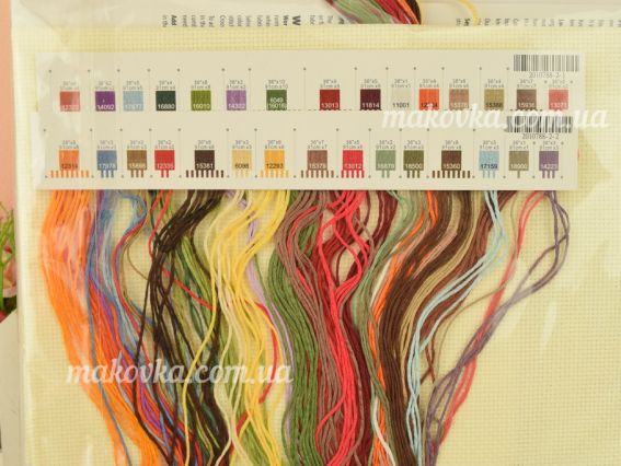 35199 Glory of Autumn, Велич осені набір для вишивання нитками DIMENSIONS