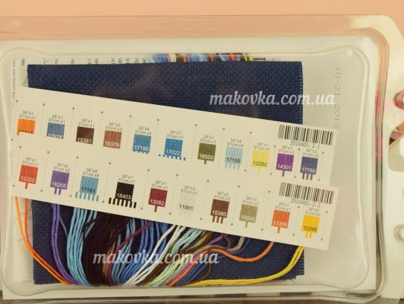 Набір для вишивання крестом 65007 Moonlit Cabin Місячний будиночок DIMENSIONS