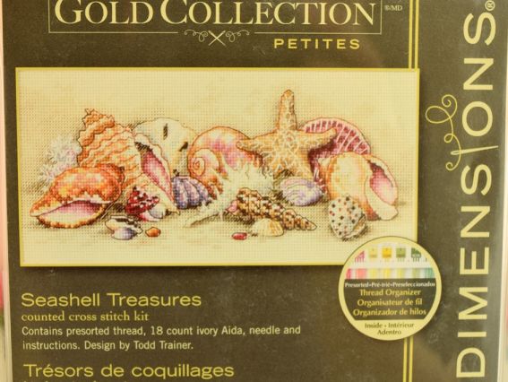 65035 Морські скарби Seashell Treasures вишивка нитками DIMENSIONS 65035 Морські скарби Seashell Treasures вишивка нитками DIMENSIONS