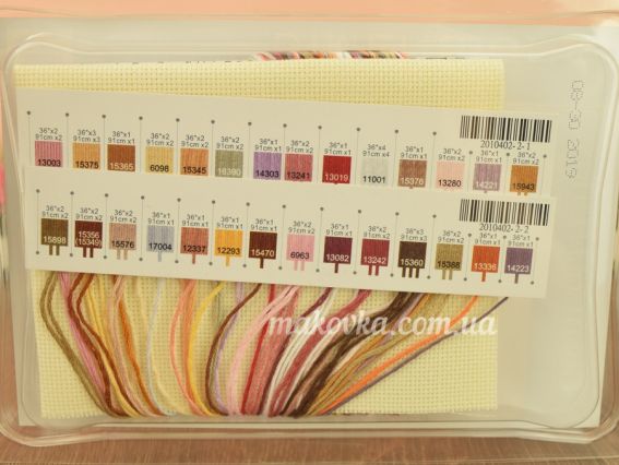 Набор для вышивания крестиком 65035 Морські скарби/Seashell Treasures DIMENSIONS