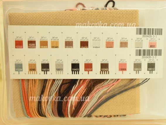 Набір для вишивання хрестом 65056 Притягательный тигр Beguiling Tiger DIMENSIONS