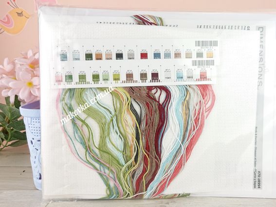 Набор для вышивания крестиком Птицы и ягоды, Birds and Berries, DIMENSIONS 70-08994 