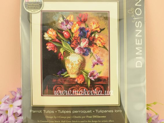 Набір для вишивання хрестиком 70-35305 Тюльпани//Parrot Tulips DIMENSIONS