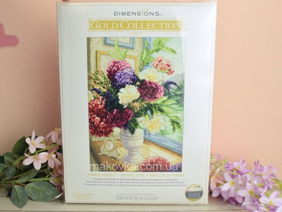 Набір для вишивання хрестиком 70-35305 Літній букет//Summer bouquet DIMENSIONS