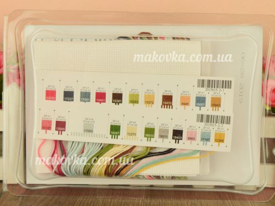 Набір для вишивання хрестом 70-65171 Піраміда чашок Stacked Tea Cups DIMENSIONS