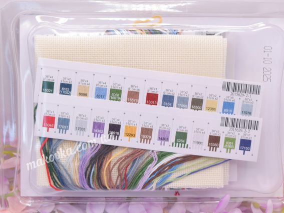 Набір для вишивання хрестиком 70-65231 Lakeside mornind Ранок на березі озера  DIMENSIONS