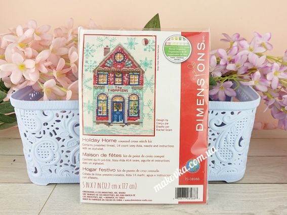 Набор для вышивания крестиком Праздничный дом Holiday Home DIMENSIONS 70-08990 