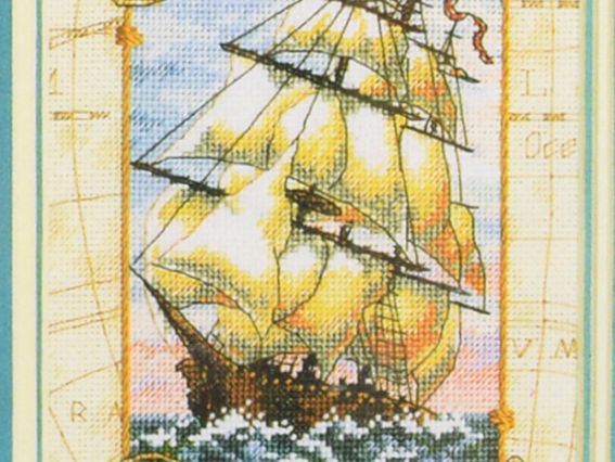 Набір для вишивання хрестиком 06847 Voyage at Sea / Подорож на море DIMENSIONS