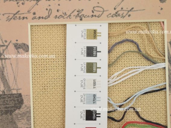 Набір для вишивання хрестиком 06924 Світло в морі / Light at Sea DIMENSIONS