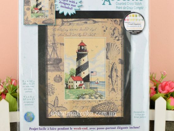 Набір для вишивання хрестиком 06924 Світло в морі / Light at Sea DIMENSIONS