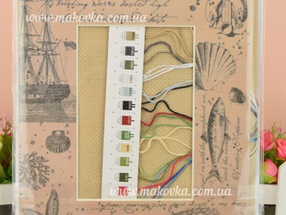 Набір для вишивання хрестиком 06924 Світло в морі / Light at Sea DIMENSIONS