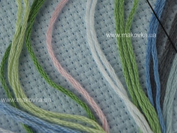 Набір для вишивання хрестиком 65015 Колібрі та іпомеї Hurnmingbird and Morning Glories DIMENSIONS