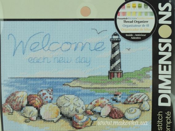 65032 Добро пожаловать каждый новый день Welcome each new day, вышивка нитками DIMENSIONS 65032 Добро пожаловать каждый новый день Welcome each new day, вышивка нитками DIMENSIONS