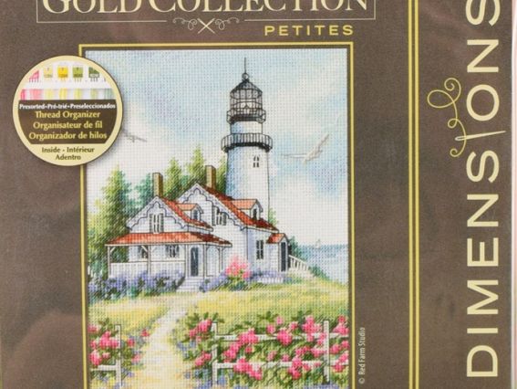 65057 Мальовничий маяк Scenic Lighthouse вишивка нитками DIMENSIONS 65057 Мальовничий маяк Scenic Lighthouse вишивка нитками DIMENSIONS