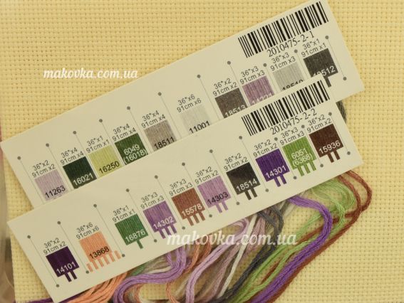 Набір для вишивання хрестиком Гортензія , Hydrangea Floral 65092 DIMENSIONS