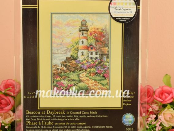 Набір для вишивання хрестиком 06883 Beacon at Daybreak ,Маяк на світанку DIMENSIONS