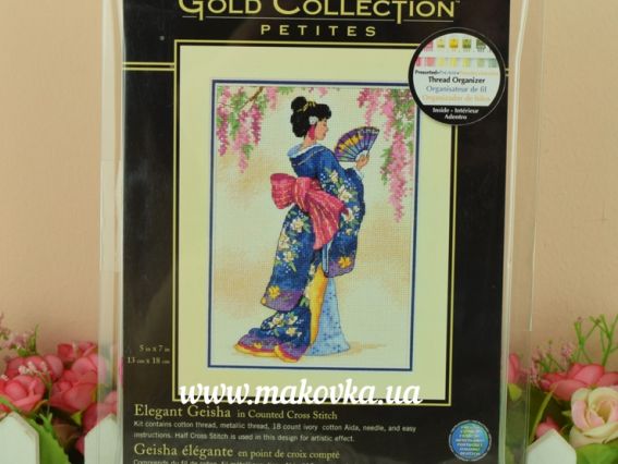 Набір для вишивання хрестиком 6953 Елегантна гейша Elegant Geisha, DIMENSIONS