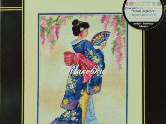 6953 Елегантна гейша Elegant Geisha, вишивка нитками DIMENSIONS 6953 Елегантна гейша Elegant Geisha, вишивка нитками DIMENSIONS