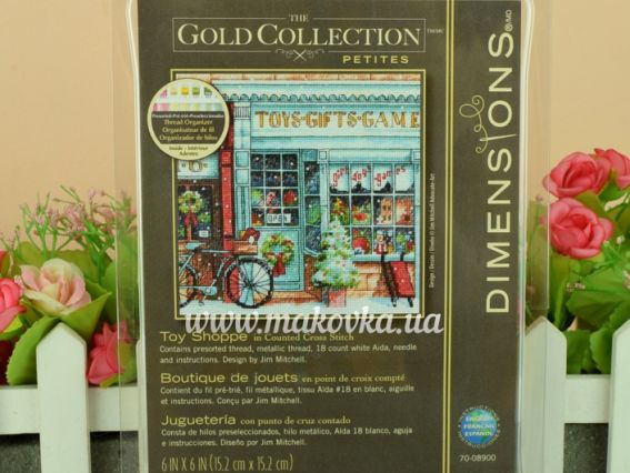 Набір для вишивання хрестиком 70-08900 Магазин іграшок Toy Shoppe DIMENSIONS
