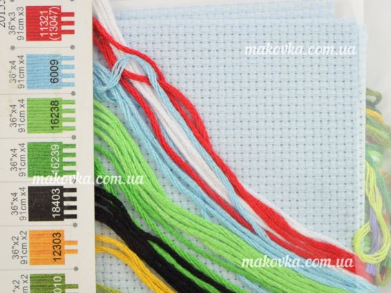 Набір для вишивання хрестиком 70-65148 Жаб'яча парковка Frog Parking DIMENSIONS