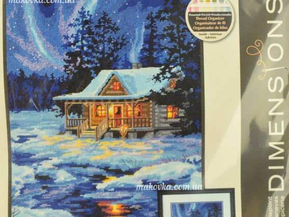 71-20072 Winter Sky Cabin, Зимова хатина, вишивка нитками DIMENSIONS 71-20072 Winter Sky Cabin, Зимова хатина, вишивка нитками DIMENSIONS