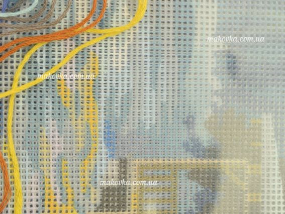 Набір для вишивання хрестиком 71-20072 Winter Sky Cabin / Зимова хатина DIMENSIONS