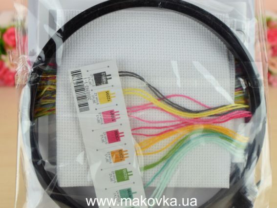 Набір з п'яльцями для вишивання нитками 72-74550 Літні квіти Summer Flover DIMENSIONS