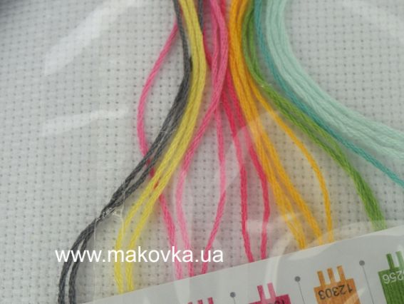 Набір з п'яльцями для вишивання нитками 72-74550 Літні квіти Summer Flover DIMENSIONS