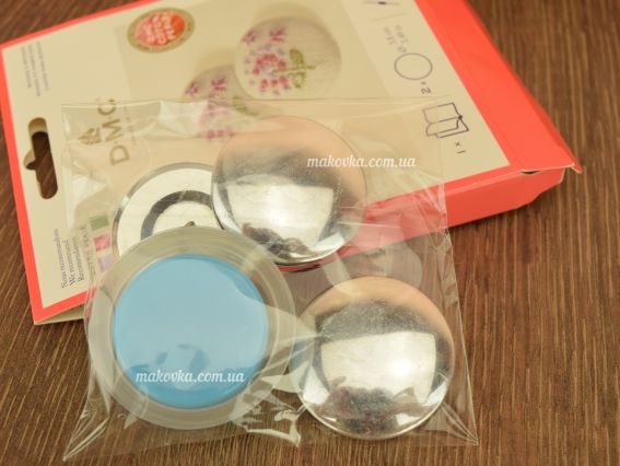 Набір Броши гудзики металеві під вишивку 2шт/уп U2085 DMC