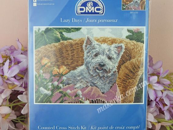 Набір для вишивання хрестом BK1439 Ледачі дні, DMC 