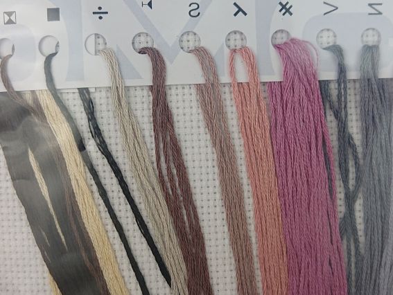 Набір для вишивання хрестом BK1439 Ледачі дні, DMC 