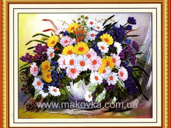 Вышивка лентами Прекрасный аромат С-0035 Dome (Доме) Вышивка лентами Прекрасный аромат С-0035 Dome (Доме)