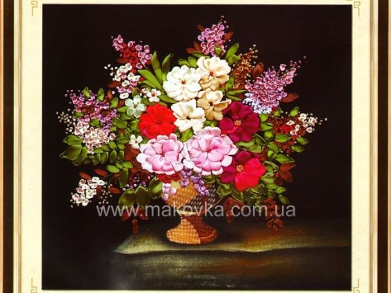 Вышивка лентами Колоритная ваза С-0122 Dome (Доме) Вышивка лентами Колоритная ваза С-0122 Dome (Доме)