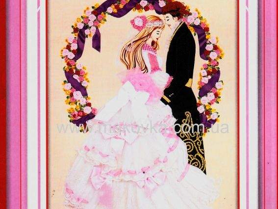 Вышивка лентами, Под венец, F-0041 (ленты) Вышивка лентами, Под венец, F-0041 (ленты)