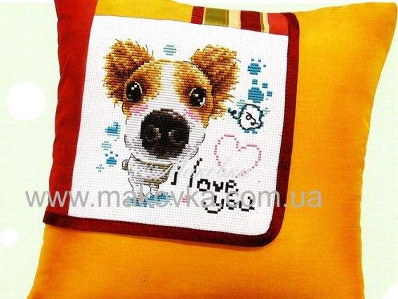 Вышивка подушки Крылатая собака S-3227, Dome (Доме) Вышивка подушки Крылатая собака S-3227, Dome (Доме)