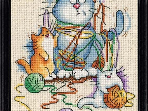 2870 All Strong Out (Замотались), Design Works, набор для вышивания 2870 All Strong Out (Замотались), Design Works, набор для вышивания