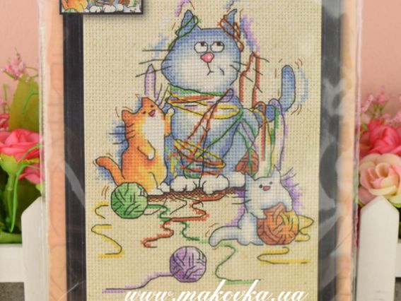 Набор для вышивания нитками 2870 All Strong Out (Замотались), Design Works , США