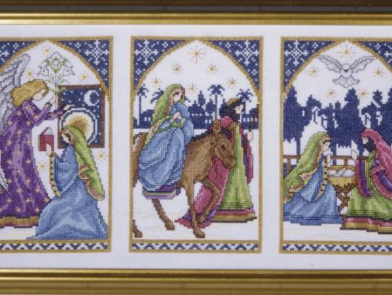 dw5436 Nativity Windows Рождество, Design Works набор для вышивания dw5436 Nativity Windows Рождество, Design Works набор для вышивания