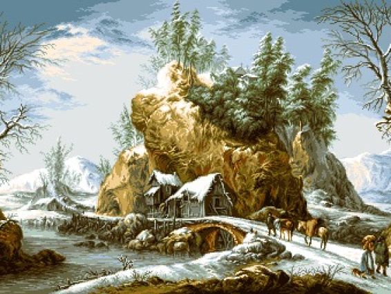 Зима в Альпах  G705 GoblenSet Зима в Альпах  G705 GoblenSet