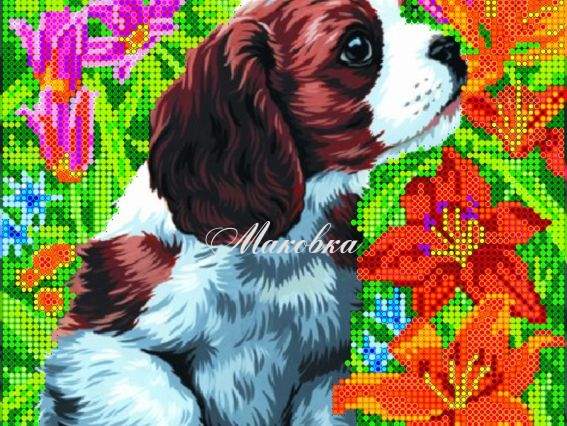 Схема Щенок АС-024, Абрис Арт Схема Щенок АС-024, Абрис Арт