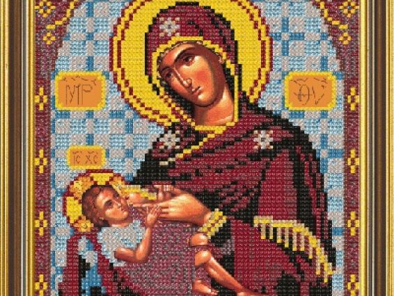 Рисунок на ткани Богородица Млекопитательница  БИС 9039, Нова Слобода Рисунок на ткани Богородица Млекопитательница  БИС 9039, Нова Слобода