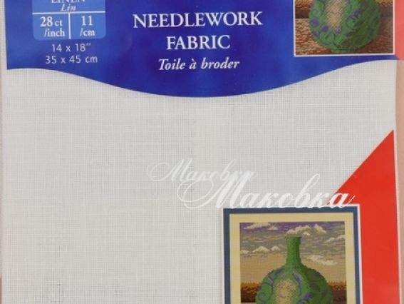 Льняное полотно для вышивания, Лен, 35х45 см, DMC DC47-5200 цвет В5200 Льняное полотно для вышивания, Лен, 35х45 см, DMC DC47-5200 цвет В5200