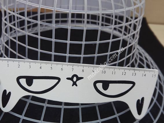 H201-316-1 Hamanaka Канва пластикова (каркас) для капелюха 56см прозорий