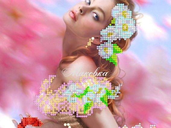 Схема (рисунок) на холсте Грация АС-005, Абрис Арт Схема (рисунок) на холсте Грация АС-005, Абрис Арт