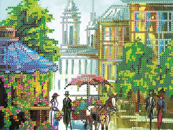 Схема (рисунок) на холсте Вояж АС-061, Абрис Арт