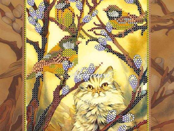 Схема (рисунок) на холсте Март, АС-079, Абрис Арт